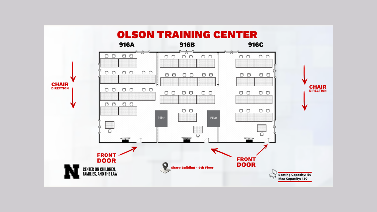 Olson Training Center room layout