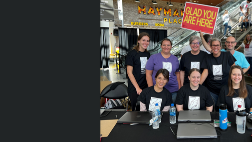 A graduate students with the Community Services team at Project Connet.